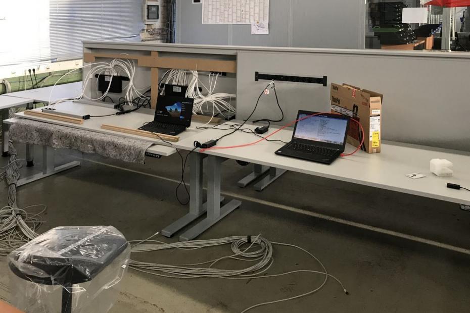 Ein ausgeklügeltes System ermöglicht jederzeit die Verkabelung freizulegen.